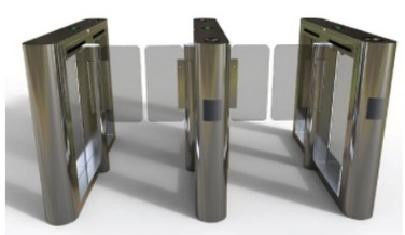 Fast Swing Turnstile Barrier Gate Remote Control / Button Control Mode