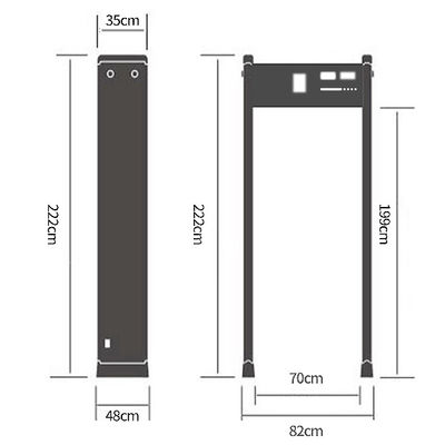 School Walk Through Metal Detector For Detecting Prohibited Items