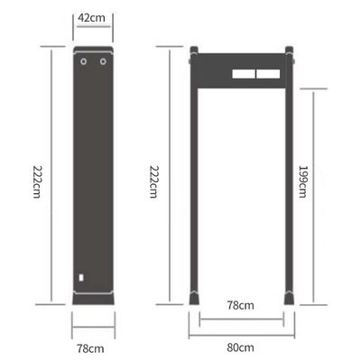 Accurate Positioning Walk Through Metal Detector Used In Conference Center