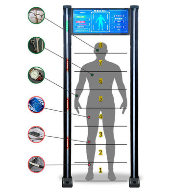 Safety Walk Through Gate Metal Detector 50HZ Hospital Metal Detectors Modular