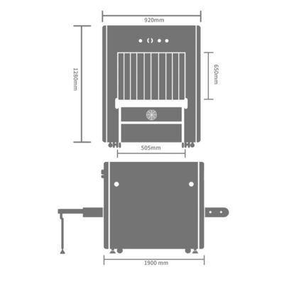 Cargo Security Airport Metal Detector Equipment X-Ray Dual-Energy